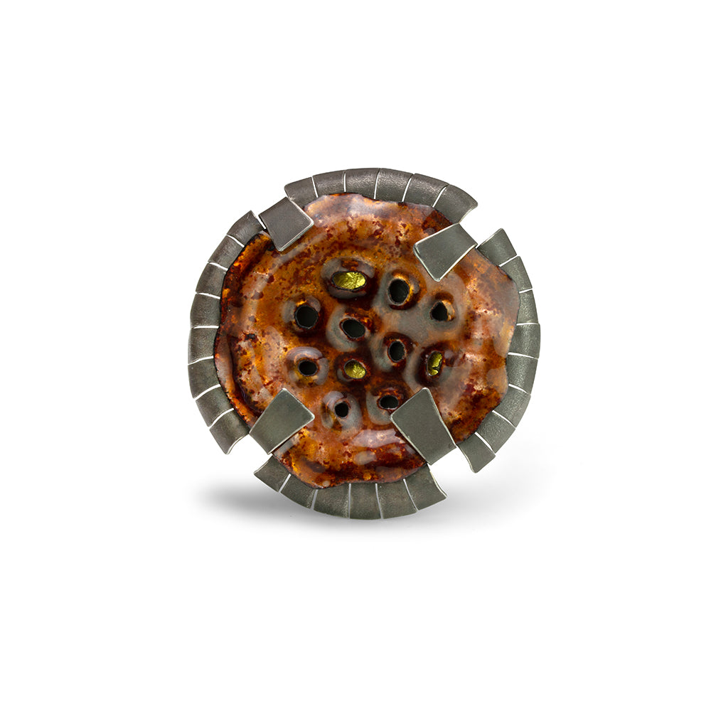 Lotus Pod Brooch